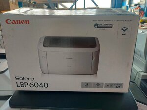 △未使用品!元箱あり　Canon LBP6040 A4対応モノクロレーザープリンター USB LAN　送り状印刷に【1003Z5】