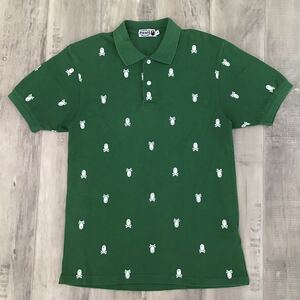 ★パイレーツストア限定★ Cross born ポロシャツ Mサイズ a bathing ape BAPE polo shirt エイプ ベイプ アベイシングエイプ pirate wt8