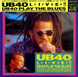 B00190346/【即決/送料無料】LD/UB40「Live!! / UB40 Play The Blues (1991年・CRLR-80023・レゲエポップ・REGGAE)」