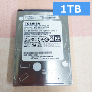 正常品 TOSHIBA 1TB(1000GB) 2.5インチ HDD