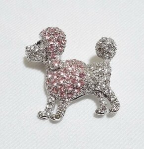 ■送料無料！ ブローチ トイプードル 犬 toy poodle dog 同梱ＮＧ■