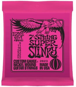 アーニーボール ERNIE BALL 2623 7-String Super Slinky 7弦エレキギター弦×3セット