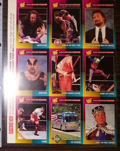 WWF MAGAZINE 1995 付録 TRADING CARDS ②　非売品　未裁断