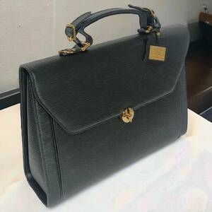 【美品】PELLE BORSA ペレボルサ レディースバッグ 2way 本革 鞄 ハンドバッグ ショルダーバッグ レザー ブランド A4 ブラック 黒