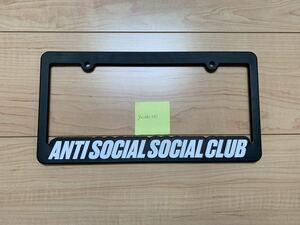 送料無料 新品 anti social social club licese plate frame アンタイ ソーシャル ソーシャル クラブ ナンバーフレーム assc usdm ①