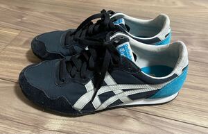 onitsuka tiger オニツカタイガー Serrano セラーノ TH109L 貴重廃番色 ネイビー/ブルー US8/26cm 中古 