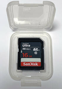 ☆　SanDisk Ultra SDHCⅠ　48MB/s　クラス⑩　１６GB　中古