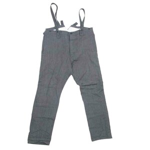 VISVIM ビズビム 21SS 0121105008015 TRAVAILLER BRACES HERRINGBONE サスペンダー トラベラー ヘリンボーン パンツ グレー系 1【中古】