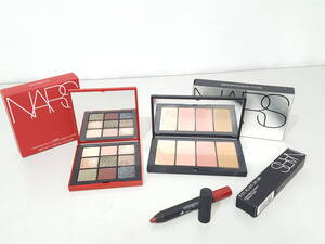 【美品】NARS ナーズ クライマックス アイシャドーパレット他 コスメ 計3点セット/フルディメンション チーク/サテンリップペンシル/LNS49