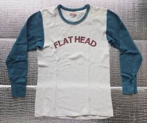 【THE FLATHEAD★ ツートーンショルダーパッド★サーマルワッフルロンＴシャツ★フラットヘッド】