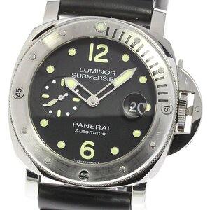 パネライ PANERAI PAM01024 ルミノール サブマーシブル デイト スモールセコンド 自動巻き メンズ _756608