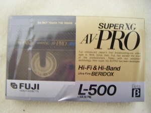 希少 新品未開封 FUJI SUPER XG AV-PRO l-500 beta テープ　2