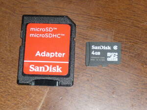 動作保証！SanDisk microSDHC 4GB クラス②