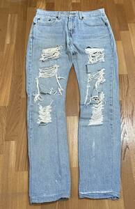 クラッシュ デニム ！ 古着 vintage Levi