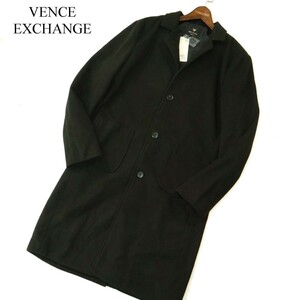 【新品 未使用】 VENCE EXCHANGE ヴァンスエクスチェンジ 秋冬 ウールライク チェスター コート Sz.M　メンズ　A3T14954_C#N