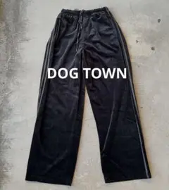 90s DOGTOWN  velor pants BLACK