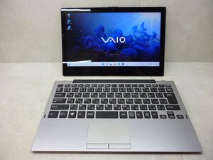 ☆1円☆第8世代☆VAIO VJPA11C11N 2in1☆Core m3 1.10GHz/8GB/SSD128GB/高解像度1920x1080/無線/Bluetooth/カメラ/Office/Windows 11 Pro☆