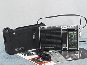 ♪National Panasonic【RF-858(D)】大型フェライトアンテナ搭載 高感度設計 クリアな音声 楽しめる FM 76～94MHz受信可能 管理 21020139