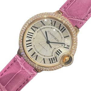 カルティエ Cartier バロンブルー ドゥ カルティエ WE900551 K18ピンクゴールド 腕時計 メンズ 中古