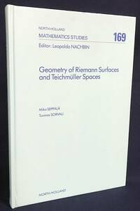 ■英語数学洋書 リーマン面とタイヒミュラー空間の幾何学【Geometry of Riemann surfaces and Teichmuller spaces】North-Holland