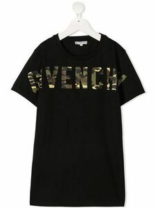 GIVENCHY.KIDS☆カモフラージュロゴプリントコットンTシャツ21SS 黒 Y14