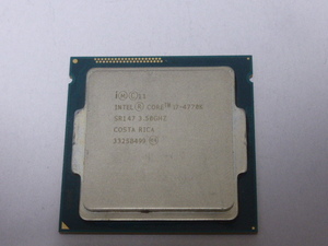 INTEL CPU Core i7 4770K 4コア8スレッド 3.50GHZ SR147 CPUのみ 起動確認済みです