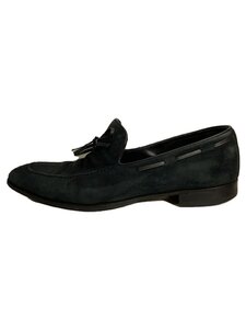 FERRANTE◆ドレスシューズ/UK7.5/BLK/スウェード