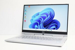 1円スタート ノートパソコン 2in1PC Windows11 WPS office搭載 NEC VersaPro VKT16G 第8世代 Core i5 SSD256GB メモリ8GB 13.3 カメラ