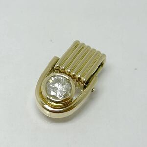 K18 一粒 ダイヤモンド 1.07ct ペンダントトップ ネックレストップ