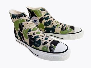 デッド!! 新品!! 日本製 CONVERSE ALL STAR J HI 83 CAMO コンバース オールスター カモ 迷彩 us 9 / 27.5 ㎝ MADE IN JAPAN