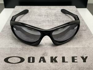 偏光★OAKLEYオークリー MONSTER DOGモンスタードッグ 黒ブラック/ブラックミラーPOLARISED バイク USA製サングラス 釣りドライブ 90s y2k