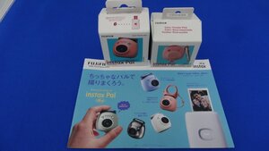 送料無料 展示品 冊子付★ FUJIFILM INSTAX Pal チェキ シリコンケース付き パウダーピンク POWDER PINK ★ 富士フイルム インスタックス