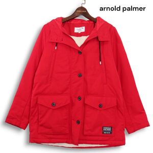 【美品】arnold palmer アーノルドパーマー 秋冬★ ファー 裏ボア 中綿 マウンテンパーカー ジャケット Sz.2 レディース　K4T01704_A#N