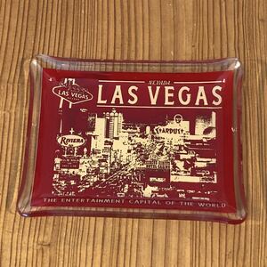 ガラストレイ トレイ トレー ラスベガス Las Vegas mooneyes ムーンアイズ 好きの方に アメリカン雑貨 glass tray グラス 小物入れ 灰皿 ②