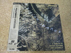 ◎Folkways★A Vision Shared - A Tribute To Woody Guthrie And Leadbelly/日本レーザーディスク Laserdisc 盤☆帯、シート