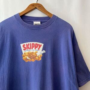 90s SKIPPY 企業 Tシャツ XL パープル ビンテージ 90年代 スキッピー ピーナッツバター 企業T オリジナル ヴィンテージ