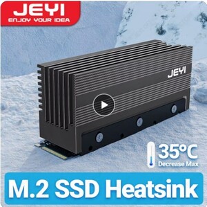 新品 m2ヒートシンク　JEYI-M.2ユニット　nvme ngff　アルミニウム　サーマルパッド3枚付属　クリックポストで送料無料