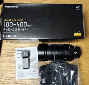 【1円から】LEICA DG VARIO-ELMAR 100-400mm/F4.0-6.3 II ASPH./POWER O.I.S. H-RSA100400 美品