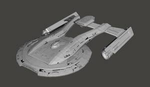 USS アキラ級 Akira Classl スタートレック Star Trek 3Dプリント 未塗装・未組立 Spacecraft Space Ship Space Battleship S