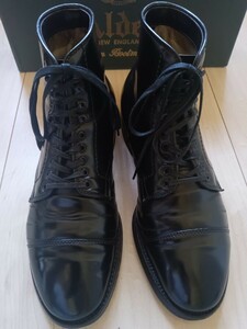 極美品　Alden ShellCordovan CapToeBoot　ModifiedLast