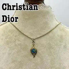 Christian Dior ビンテージ　カラーストーン　ネックレス　ドロップ