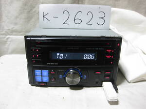 K-2623　ALPINE　アルパイン　CDE-W203Ji　MP3　フロント USB AUX　2Dサイズ　CDデッキ　故障品