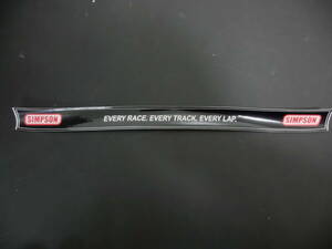 SIMPSON シールドステッカー 付属品 EVERY RACE, EVERY TRACK, EVERY LAP.