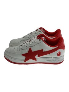 A BATHING APE◆BAPE STA OS/26.5cm/RED/レザー/mx91314/レッド