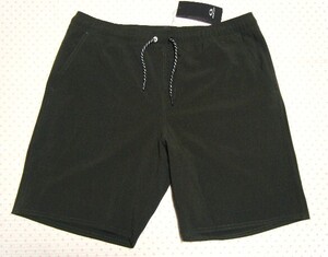 オークリー　OAKLEY　TRANSPORT HYBRID PKBLE SHORT　アウトドア用高機能ショートパンツ兼サーフパンツ　深緑系　Ｗ 85～90㌢　水陸両用