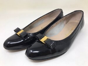 ◆Salvatore Ferragamo フェラガモ パンプス 5 1/2 靴 レディース ブラック系 中古◆0664