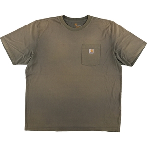 古着 カーハート Carhartt ORIGINAL FIT 半袖 ワンポイントロゴポケットTシャツ メンズXL相当 /eaa432276