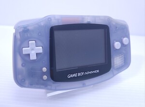 美品/ 動作品/ 希少品 ゲームボーイアドバンス AGB-001クリアブルー Game boy Advance GBAレトロゲームまとめ(M-72)