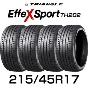 【新品】【2024年製】 輸入サマータイヤ4本セット 215/45R17-91Y TRIANGLE EffeX Sport TH202 / トライアングル 2154517 17インチタイヤ