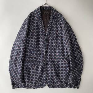 ENGINEERED GARMENTS -Andover Jacket- size/S (ka) エンジニアードガーメンツ アンドーバージャケット 小紋柄 ネイビー 紺 米国製